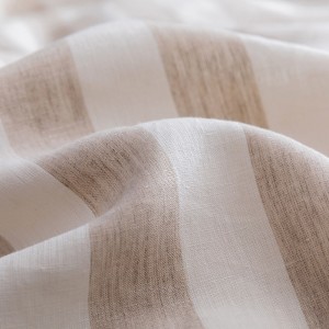 Khaki Bed Sheet Organic Home Textile Comforter Set  Luxury Quality Pillow Slip Jacquard Linen Bedding