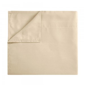 Beige Brushed Microfiber Fitted Sheet Home Textile Solid Color Pillowcase Polyester Bed Sheets