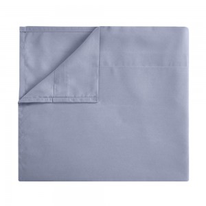 Blue Purple Home Textile Brushed Fitted Sheet Solid Color Pillowcase Polyester Bed Sheets