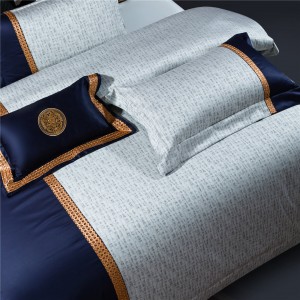 Embroidery Jacquard Comforter Set Pure Cotton Bed Sheets Advanced Pillow Cases Luxury Duvet Cover