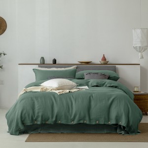 Green Hotel Home Comforter Set Home Textile Fitted Sheets Luxury Quality Pillow Cover Linen Bedding