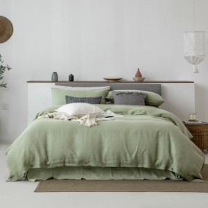 Green Hotel Home Comforter Set Home Textile Fitted Sheets Luxury Quality Pillow Cover Linen Bedding