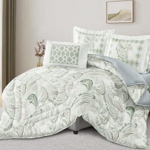 High-Quality Polyester Coverlets Quilted Bedspread Pillowcases Grey Comforter Set