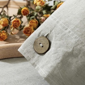 Green Home Comforter Set Home Textile Bed Sheet Luxury Quality Pillow Cover Cotton And Linen Bedding