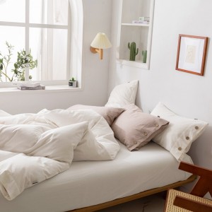 White Home Comforter Set Home Textile Bed Sheet Luxury Quality Pillow Cover Linen Bedding