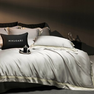 Luxury 100% Long Staple Cotton Duvet Cover Jacquard Bedding Set