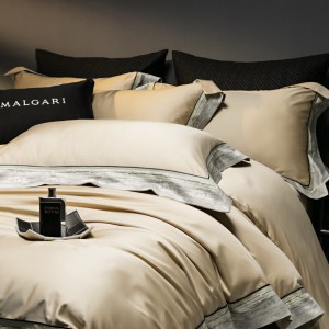 Luxury 100% Long Staple Cotton Duvet Cover Jacquard Bedding Set