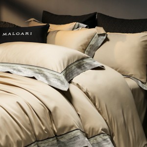 Luxury 100% Long Staple Cotton Duvet Cover Jacquard Bedding Set