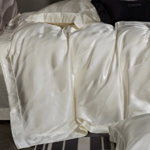 High quality 100s cotton bed sheet white plain color bedding set supplier