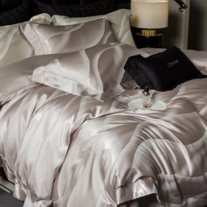 High quality 100s cotton bed sheet white plain color bedding set supplier