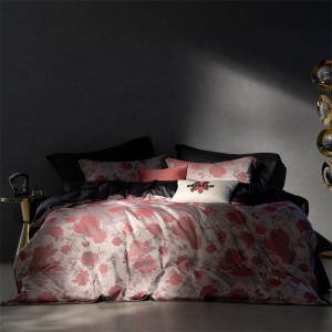 Premium home textile 80s long-staple cotton yarn-dyed jacquard breathable bedding set