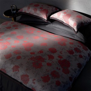 Premium home textile 80s long-staple cotton yarn-dyed jacquard breathable bedding set