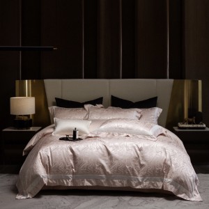 Luxury jacquard 4 pcs home textiles sliver duvet cover 100s Australian cotton bedding set supplier