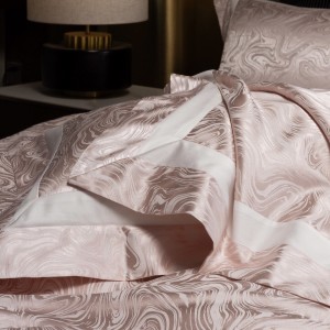 Luxury jacquard 4 pcs home textiles sliver duvet cover 100s Australian cotton bedding set supplier