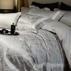 Luxury jacquard 4 pcs home textiles sliver duvet cover 100s Australian cotton bedding set supplier