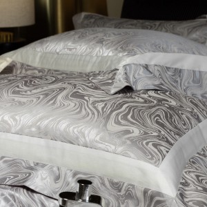 Luxury jacquard 4 pcs home textiles sliver duvet cover 100s Australian cotton bedding set supplier