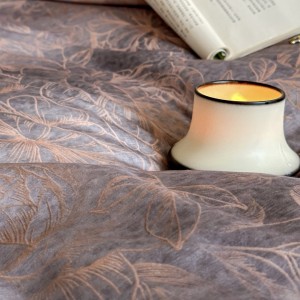 New Tencel cotton brushed wide edge digital printing high-grade dark pattern 4pcs bedding set