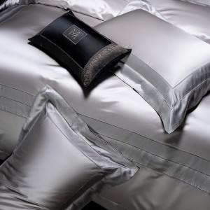 100S long-staple cotton yarn-dyed jacquard four-piece set Class A light luxury bedding set