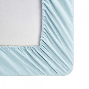 Solid Color Sky Blue Pillowcase Polyester Coverlets Fitted Sheet Premium Pillow Cases Bed Sheets