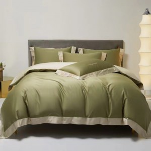 100-count Australian long-staple cotton, available in multiple colors, embroidered luxury bedding set