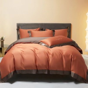 100-count Australian long-staple cotton, available in multiple colors, embroidered luxury bedding set