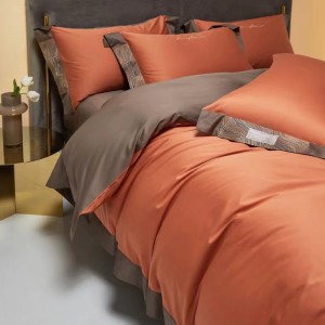 100-count Australian long-staple cotton, available in multiple colors, embroidered luxury bedding set