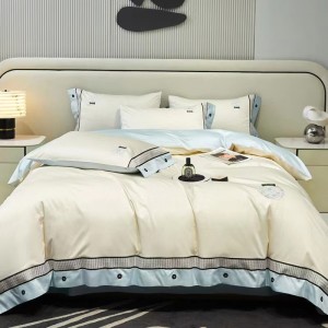 100% long-staple cotton elegant embroidery high-grade exquisite and elegant bedding set