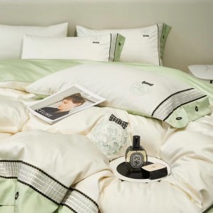 100% long-staple cotton elegant embroidery high-grade exquisite and elegant bedding set