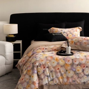 Autumn and winter original designer light luxury style printed 100s cotton bedding set