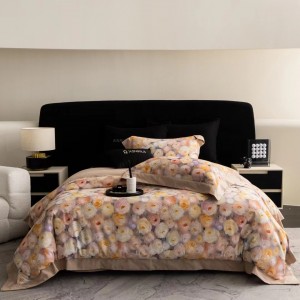 Autumn and winter original designer light luxury style printed 100s cotton bedding set