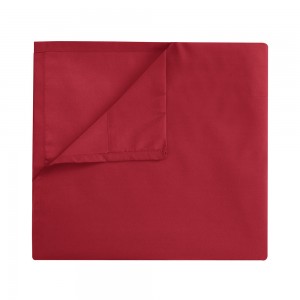 Solid Color Wine Red Brushed Microfiber 4PCS Pillowcase Polyester Bed Linen Bed Sheets