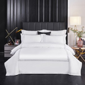 Cotton Duvet Cover Embroidered Pillow Cover Home Textile Flat Sheets Hotel Bedding Set